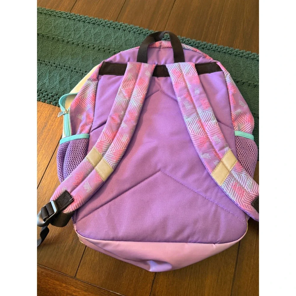 LOL Surprise Be Bold Backpack Holographic Silver Purple Sequin Girls School Bag